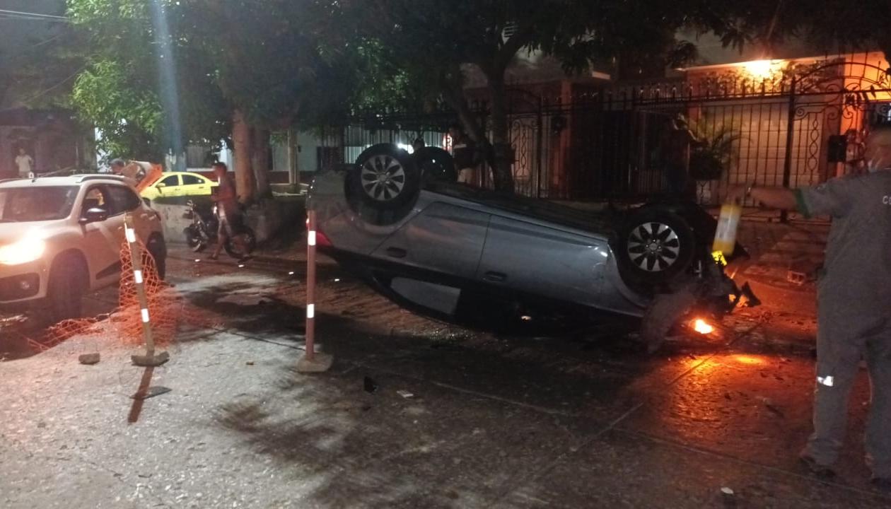 Accidente en el barrio Boston