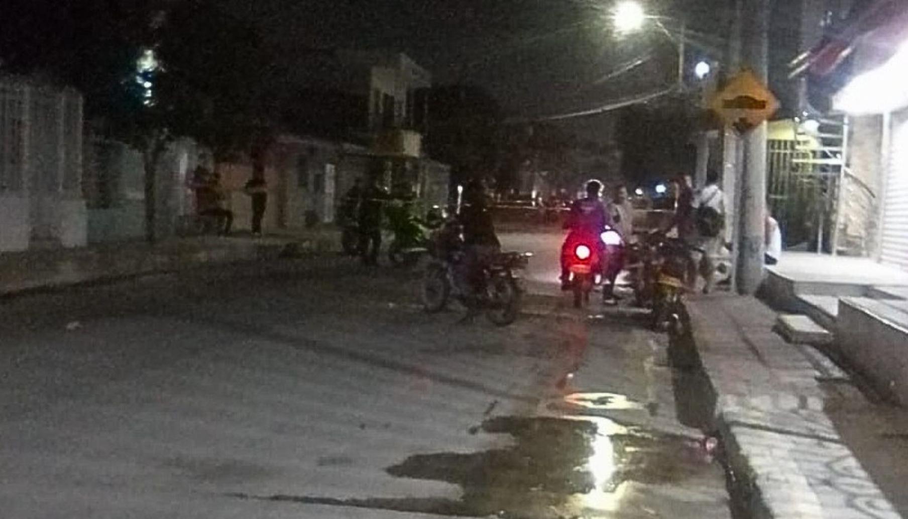En el lugar fue baleado el joven Víctor Manuel De la Hoz.