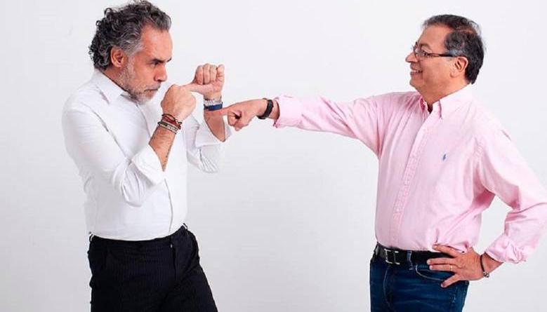Armando Benedetti y el presidente Gustavo Petro en una gráfica de la pasada campaña electoral.