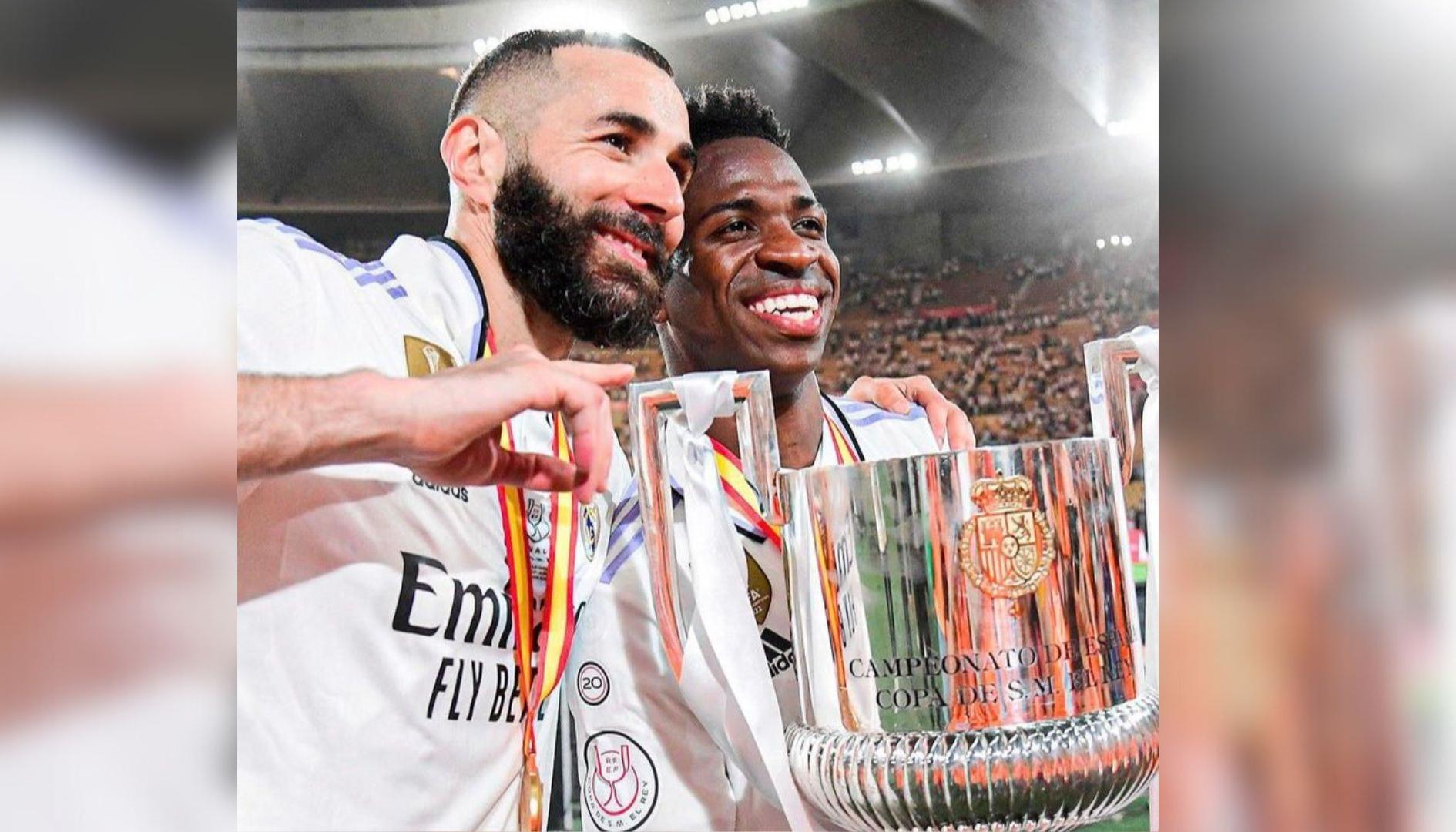 Vinicius y Benzema.
