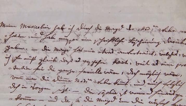 Carta de Mozart.