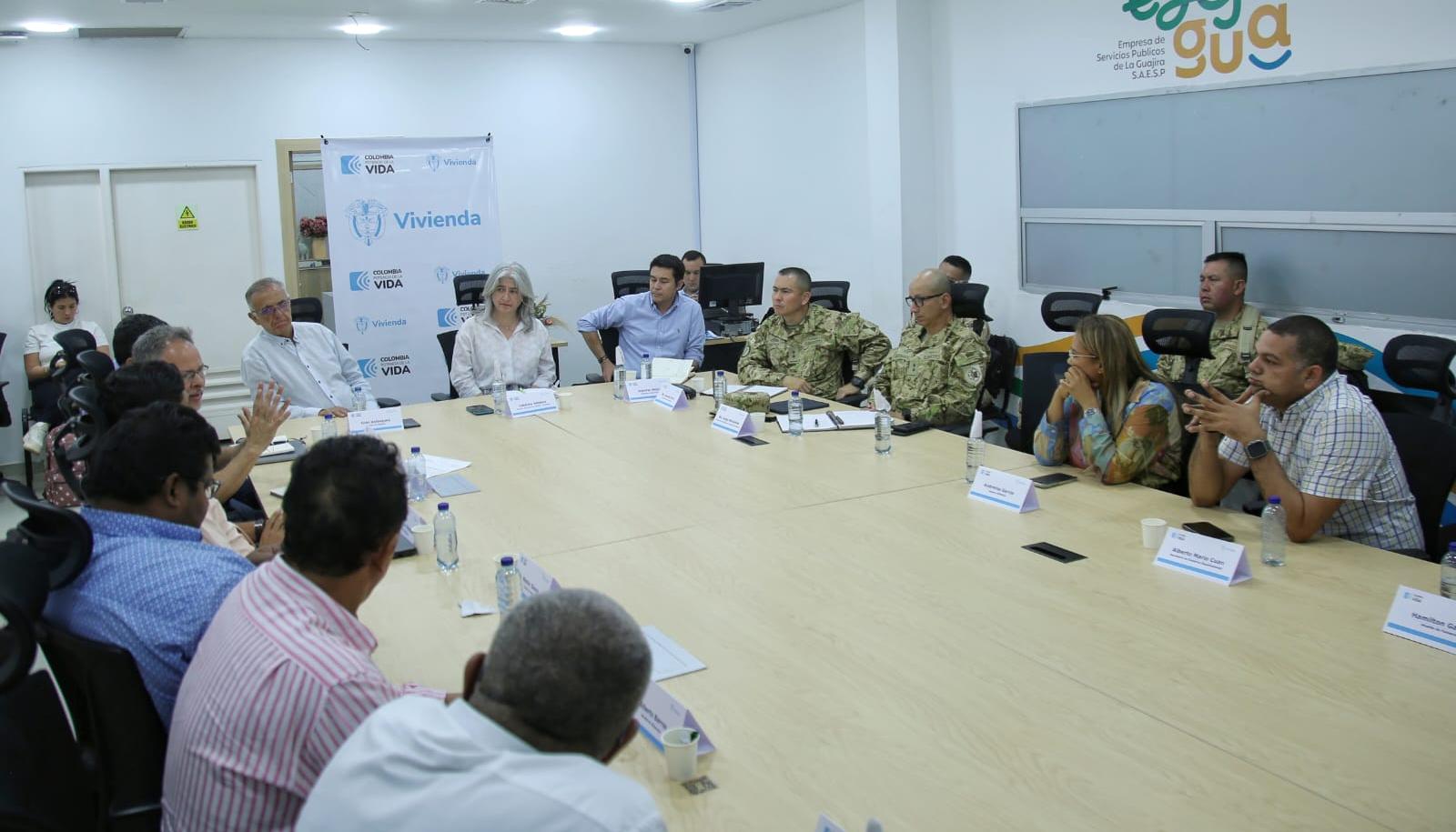 Encuentro de mandatarios de La Guajira con MinVivienda