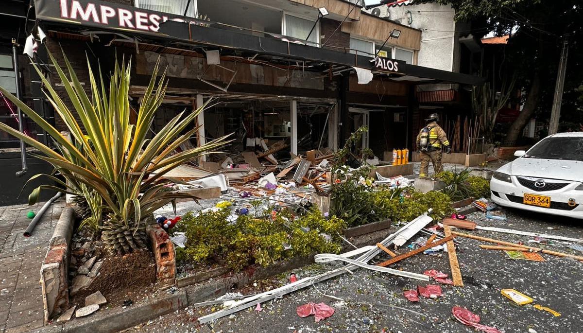Lugar donde se registró la explosión. 