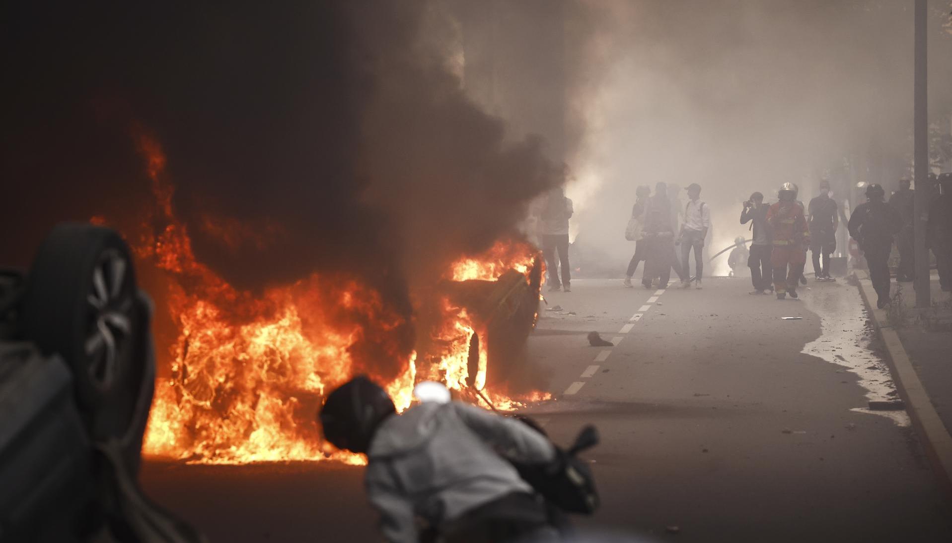 Disturbios en Francia.