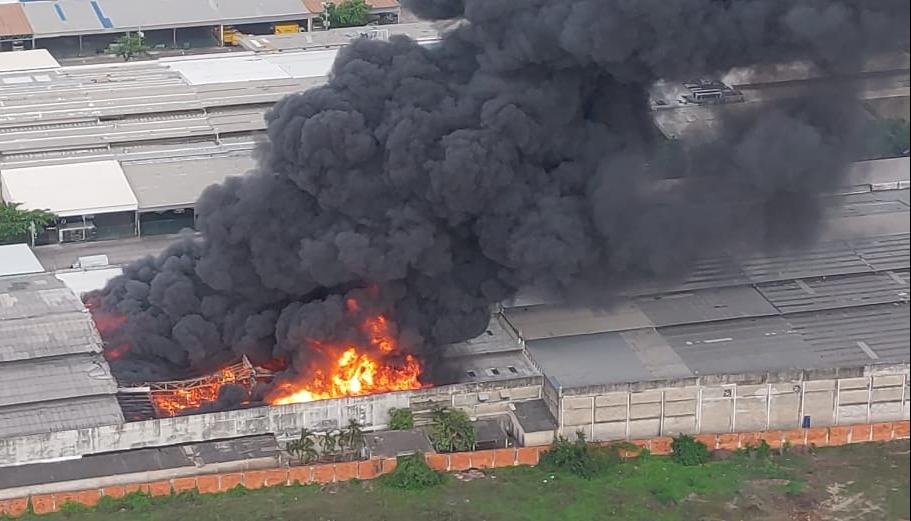 Imagen del incendio.