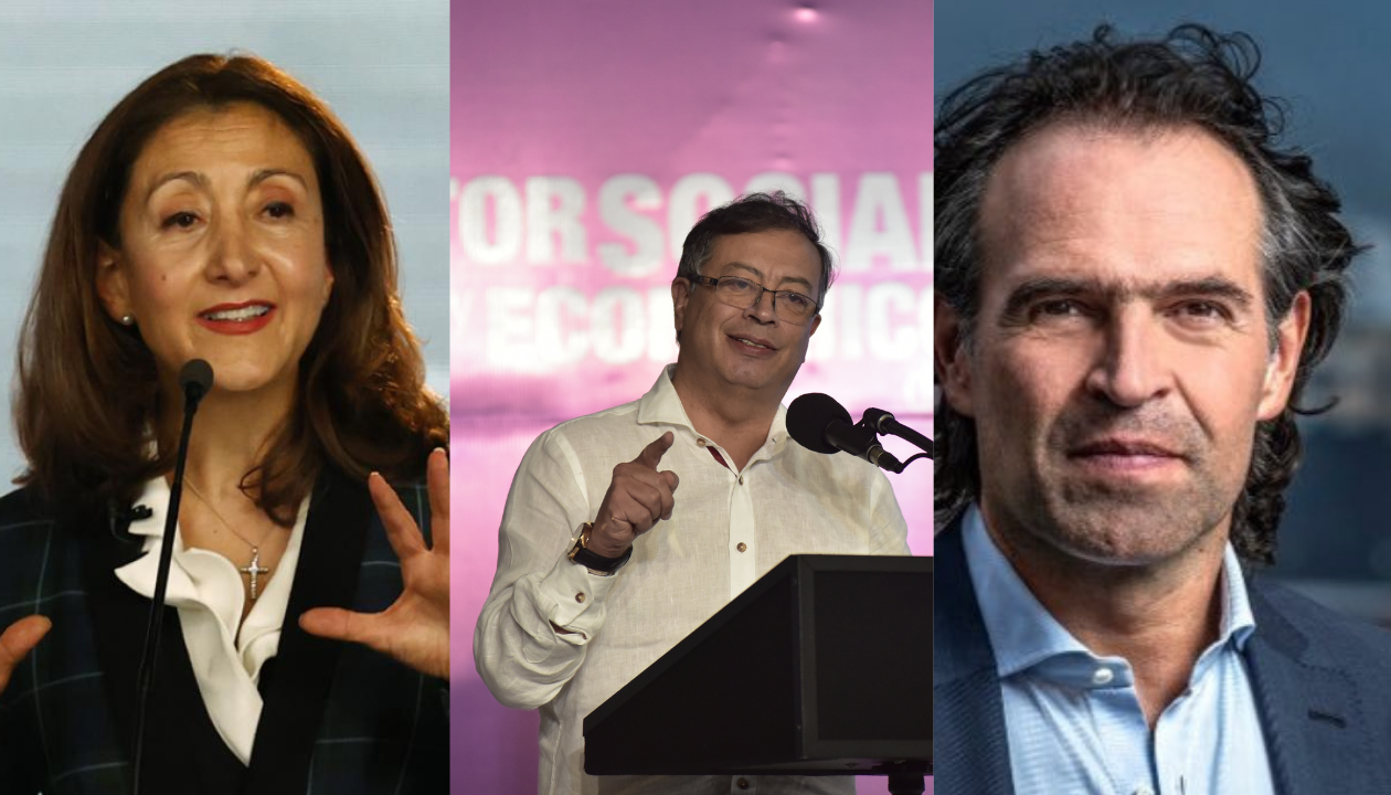 Ingrid Betancourt, Gustavo Petro y Fico Gutiérrez.