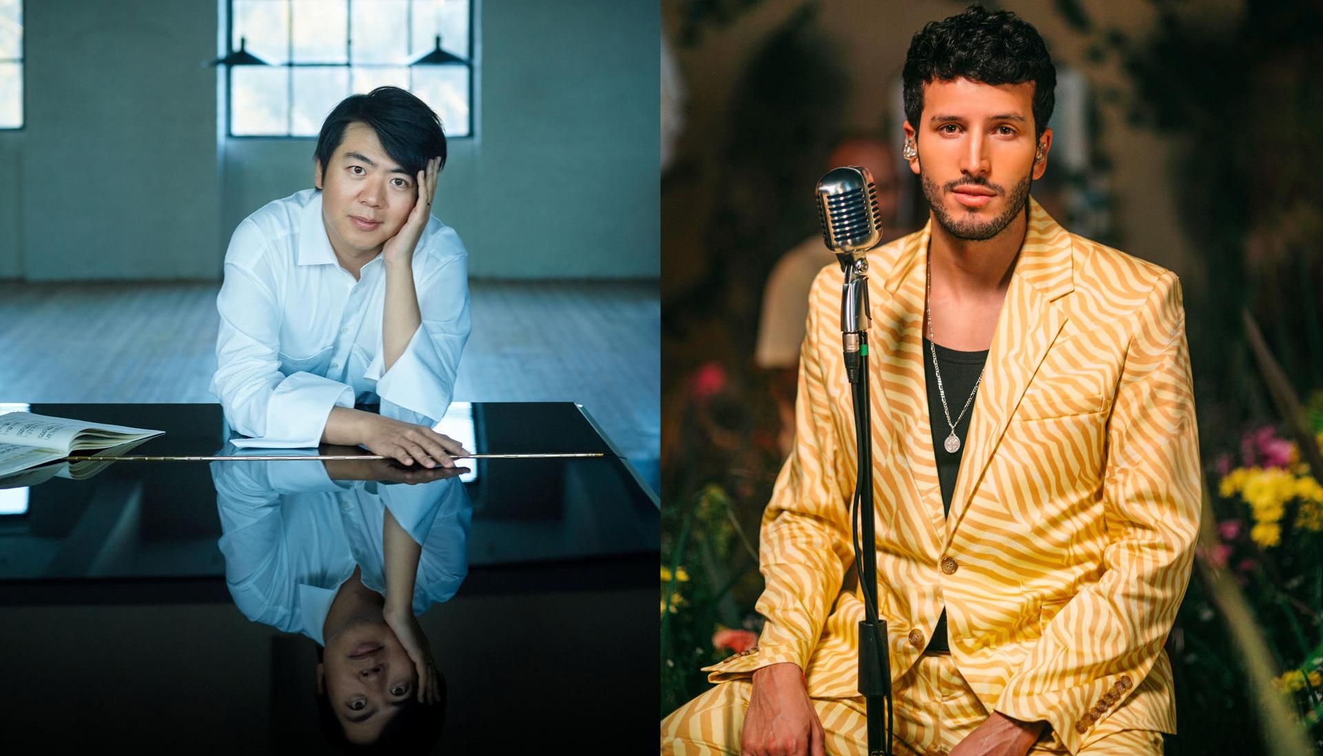 Pianista Lang Lang junto a Sebastián Yatra.