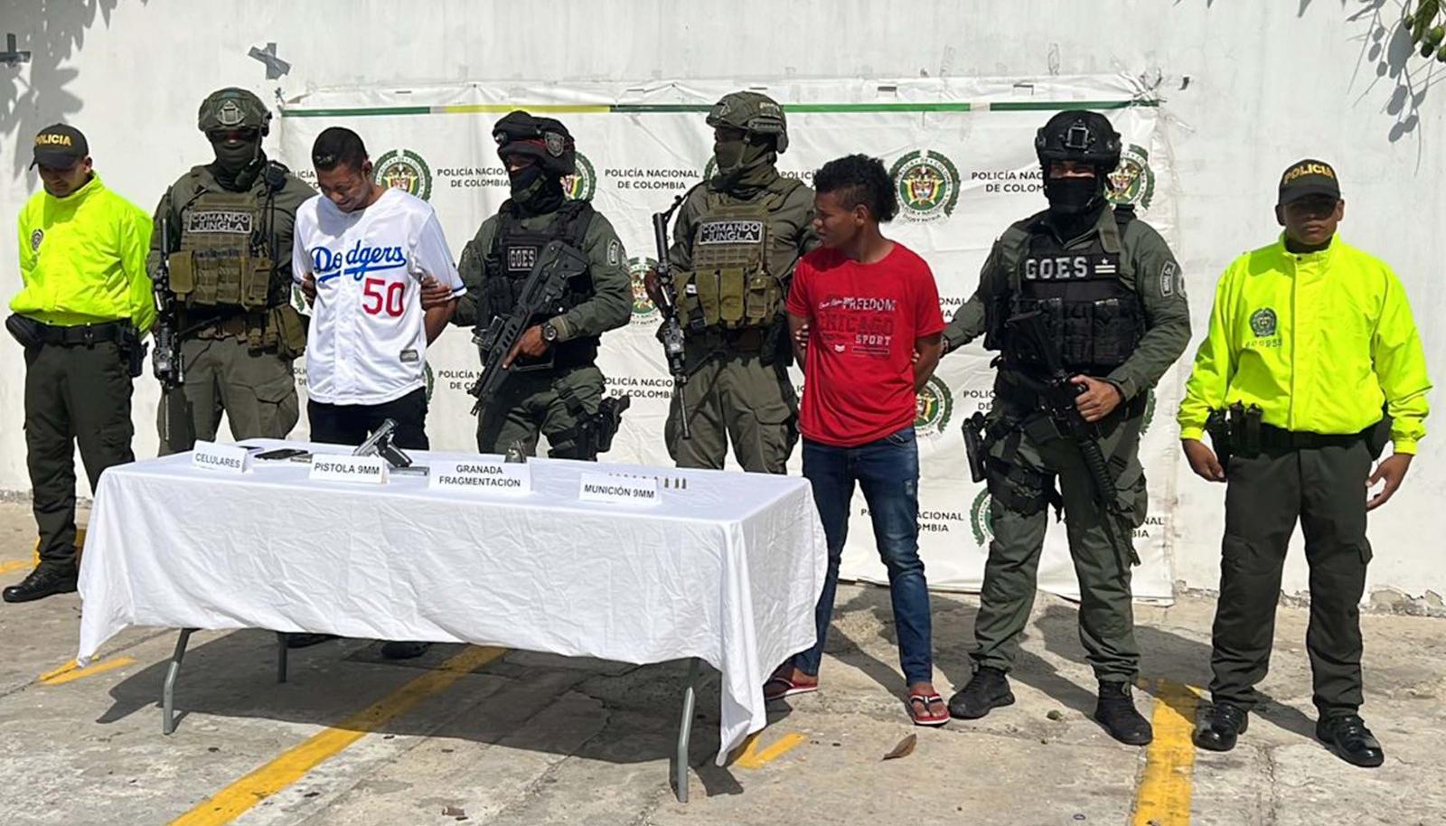 Los dos hombres fueron capturados por la Policía. 