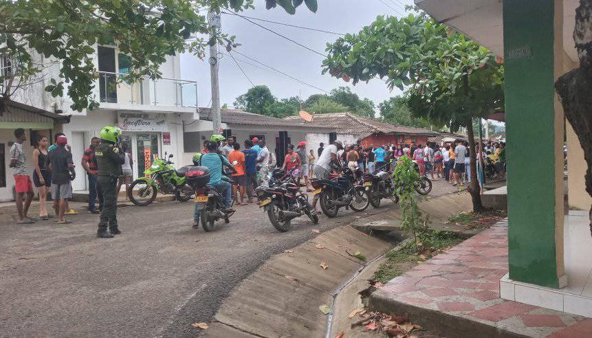 Lugar donde ocurrió el crimen en el corregimiento de Santa Cruz. 