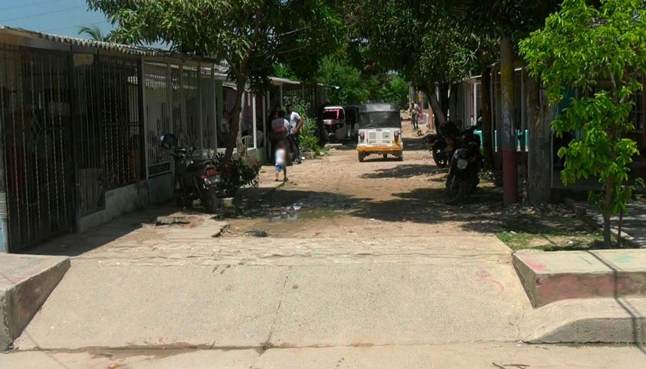 Lugar donde fue asesinada la joven Mariana Zuluaga