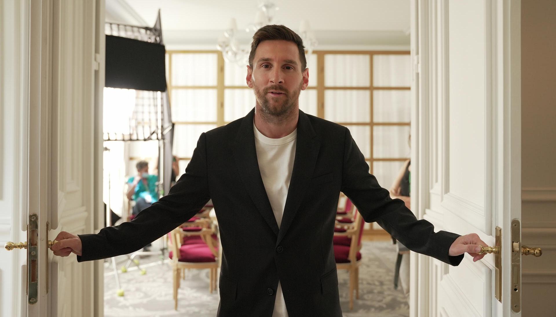 Messi actuando en la serie 'Los protectores'.