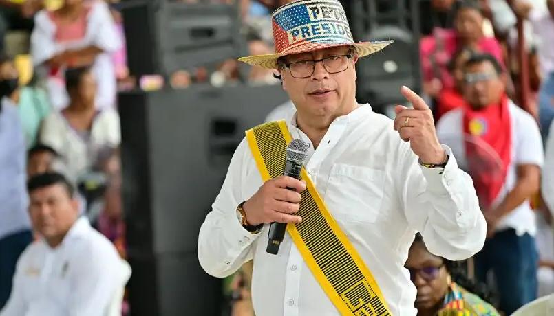 El Presidente Gustavo Petro, durante su permanencia en La Guajira.
