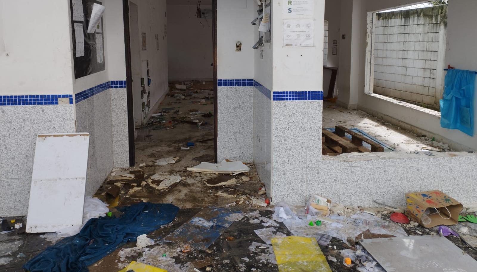 Así quedó el CDI tras el saqueo.