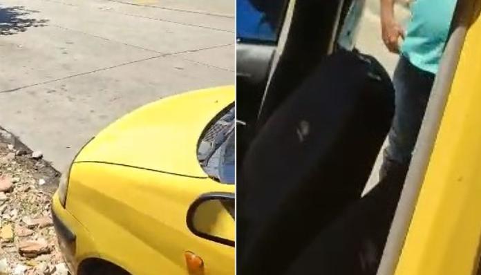 El taxista quedó muerto dentro de su vehículo. 