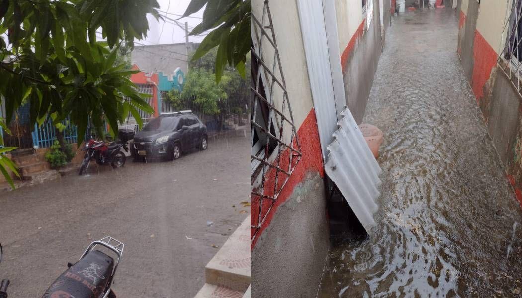 Se presentaron varias inundaciones en sectores de Santa Marta