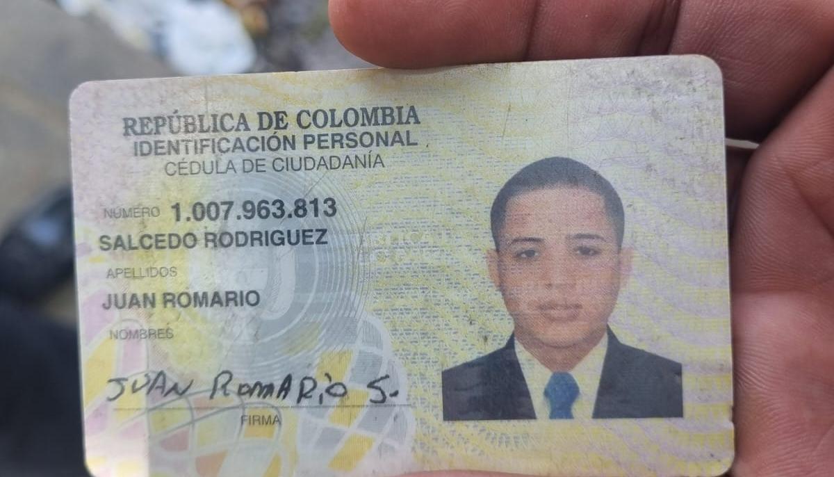 Juan Romario Salcedo Rodríguez, asesinado en Rebolo