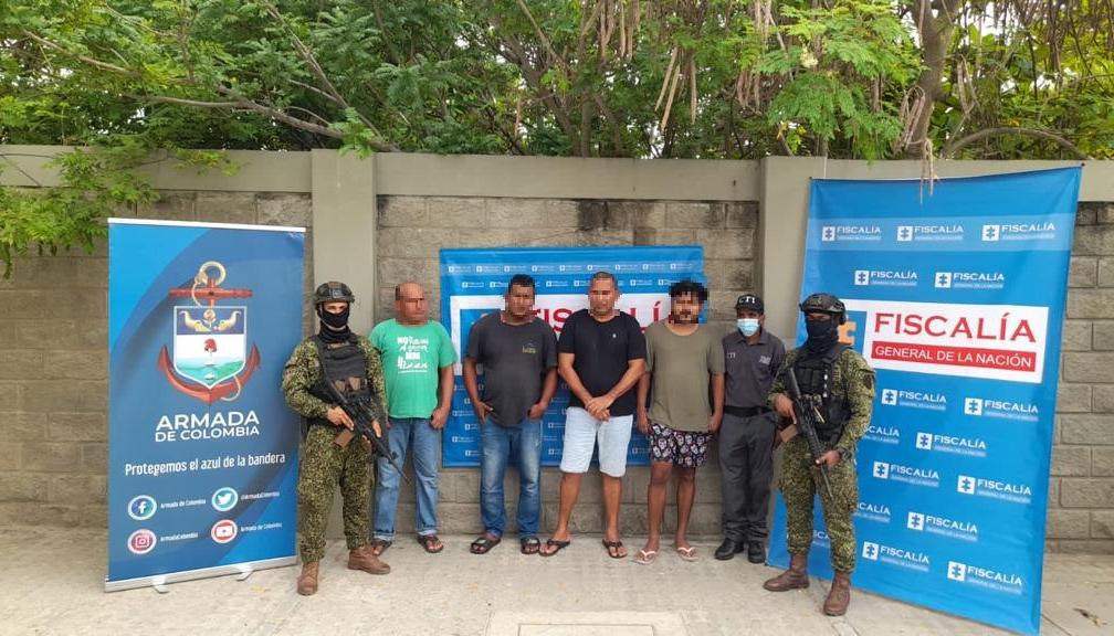 Los capturados en operación conjunta en Santa Marta y Cartagena