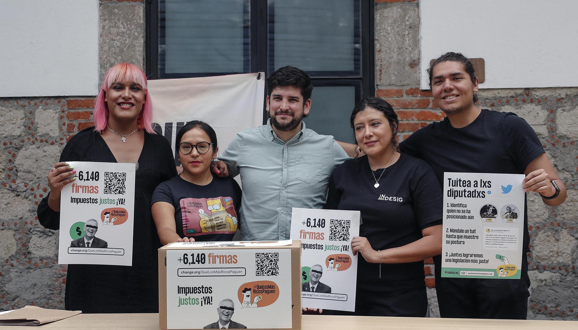 Impulsadores de la Campaña "Que los ricos paguen más"