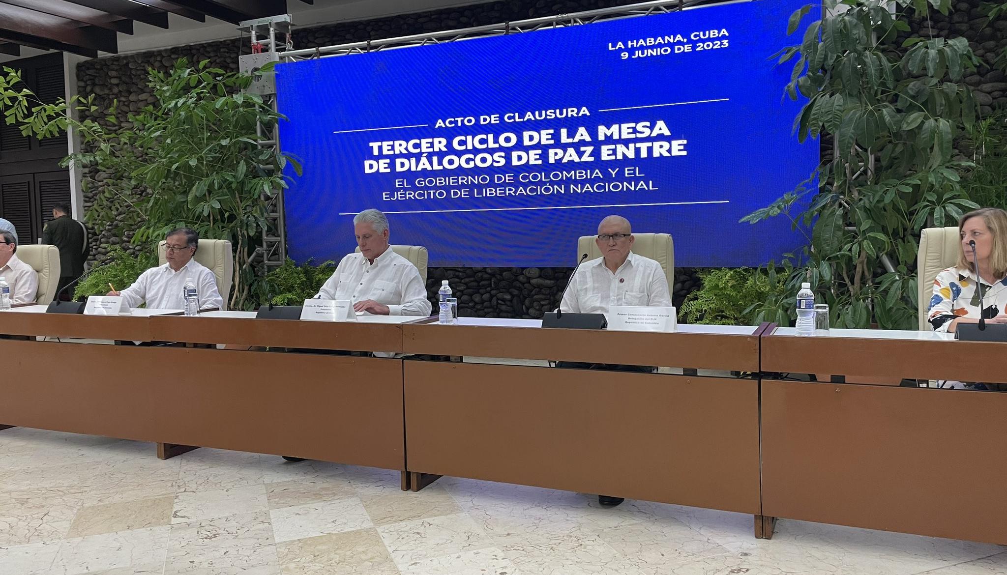 Clausura de los diálogos de paz en la Habana