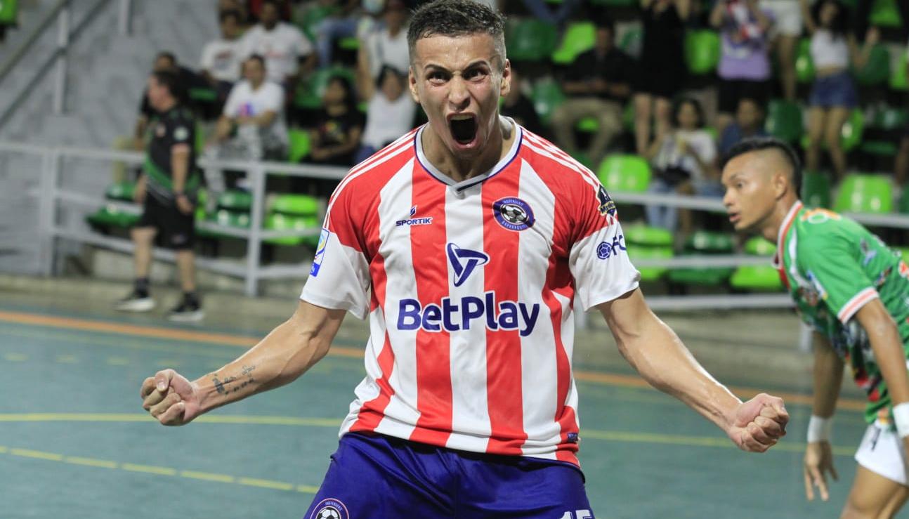 Santiago Angulo, autor de uno de los goles de Independiente Barranquilla. 