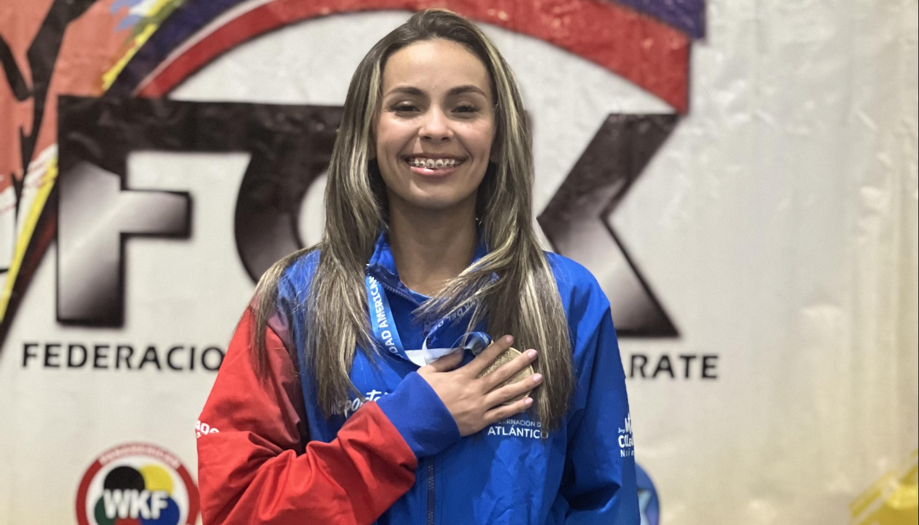 Laudith Cabrera Rivero, karateca atlanticense. 