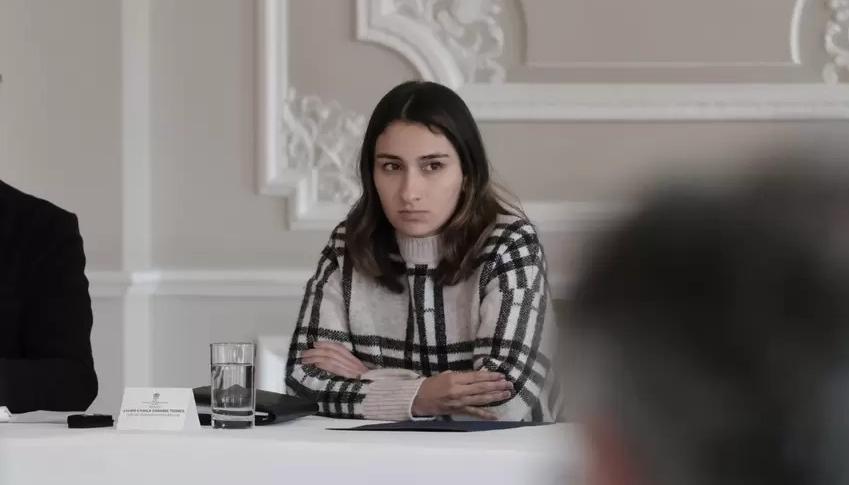 Laura Sarabia, saliente jefa de Gabinete.