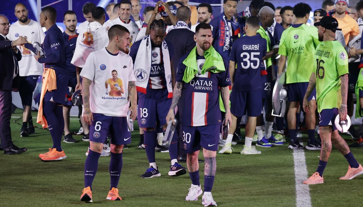 Lionel Messi disputó este sábado su último partido con el PSG.