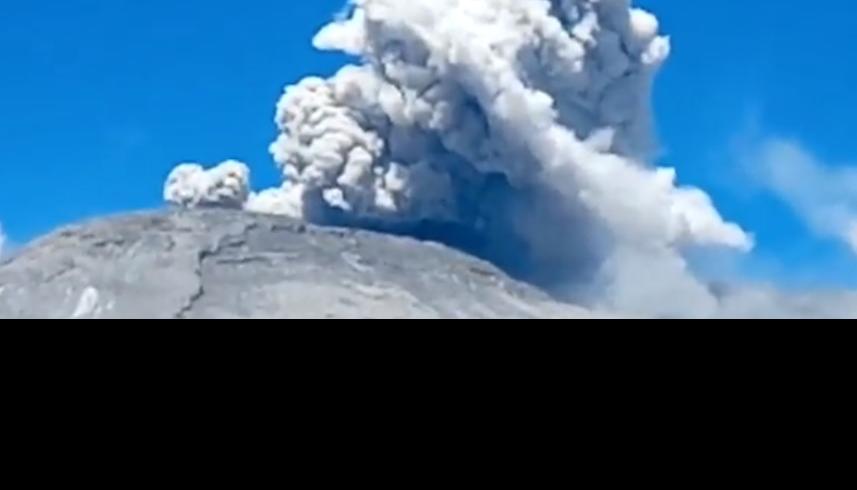 La altura de la ceniza alcanzó los 1.100 metros en las últimas horas
