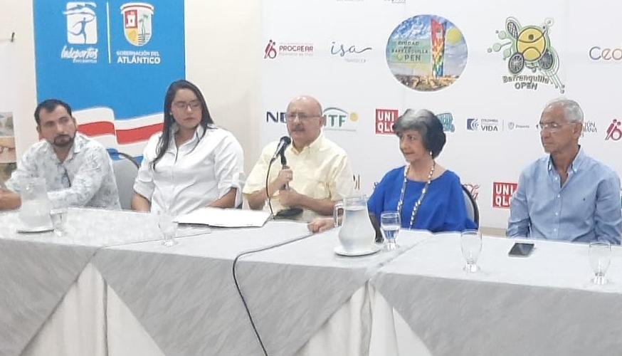 Presentación de los torneos de tenis en silla de ruedas Ciudad de Barraquilla y Barranquilla Open.