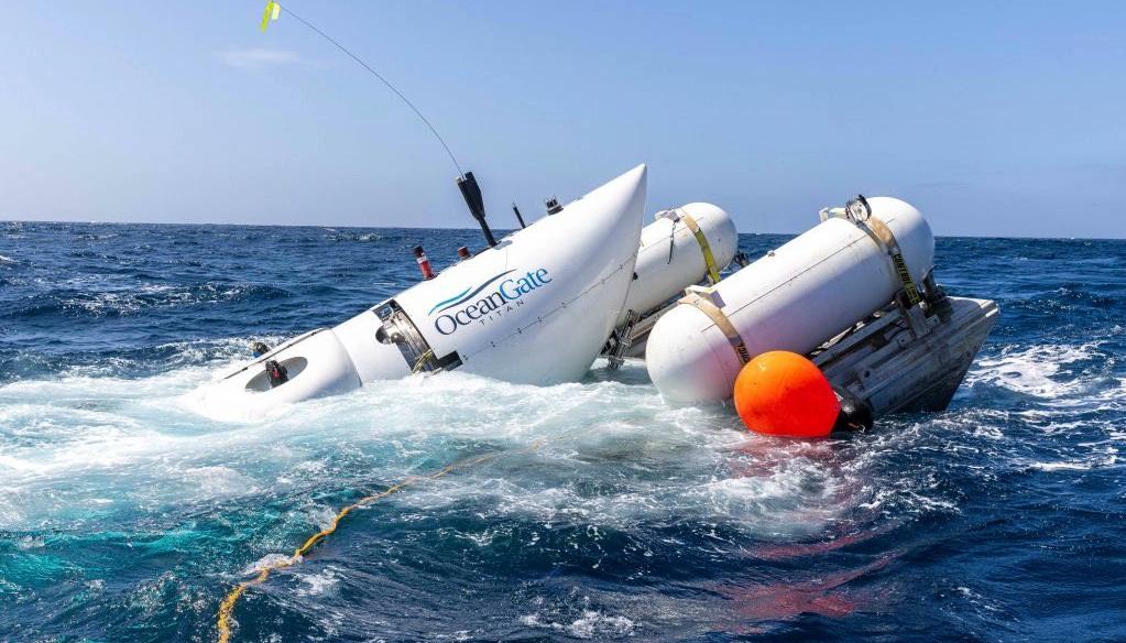 El sumergible partió el domingo rumbo a la zona en donde están los restos del Titanic