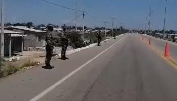 Soldados a la altura de Tasajera
