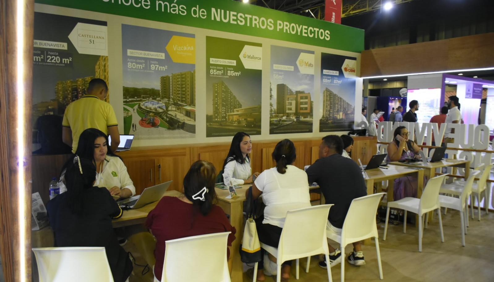 En total participan las 35 empresas constructoras más importantes en la Vitrina Inmobiliaria