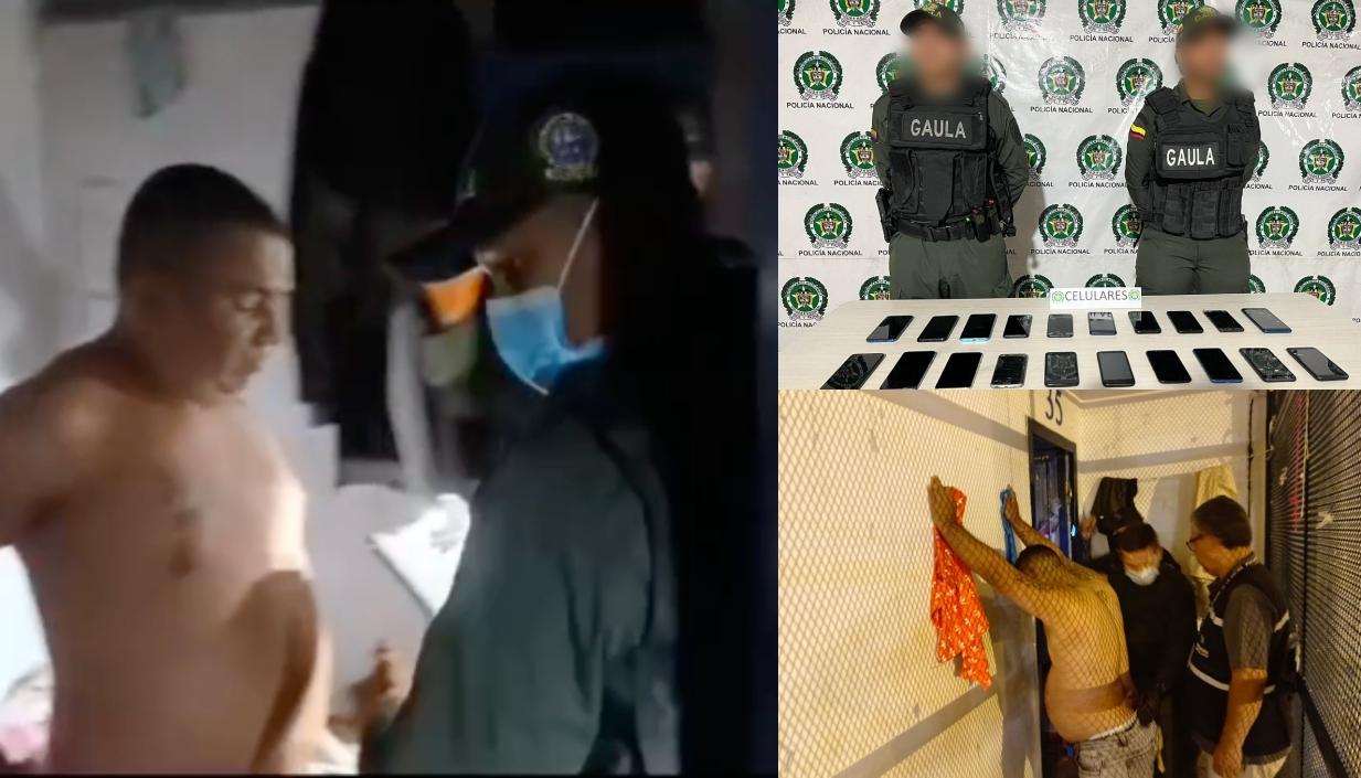 Allanamientos en las celdas de cabecillas de bandas dedicadas a la extorsión. 