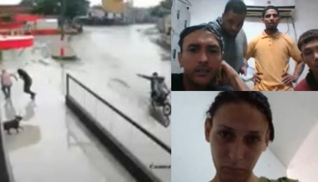 Imagen del ataque y los judicializados.