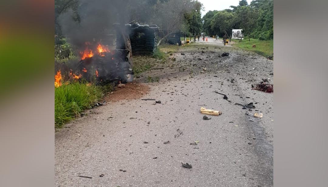 Atentado con carro bomba en Arauca.