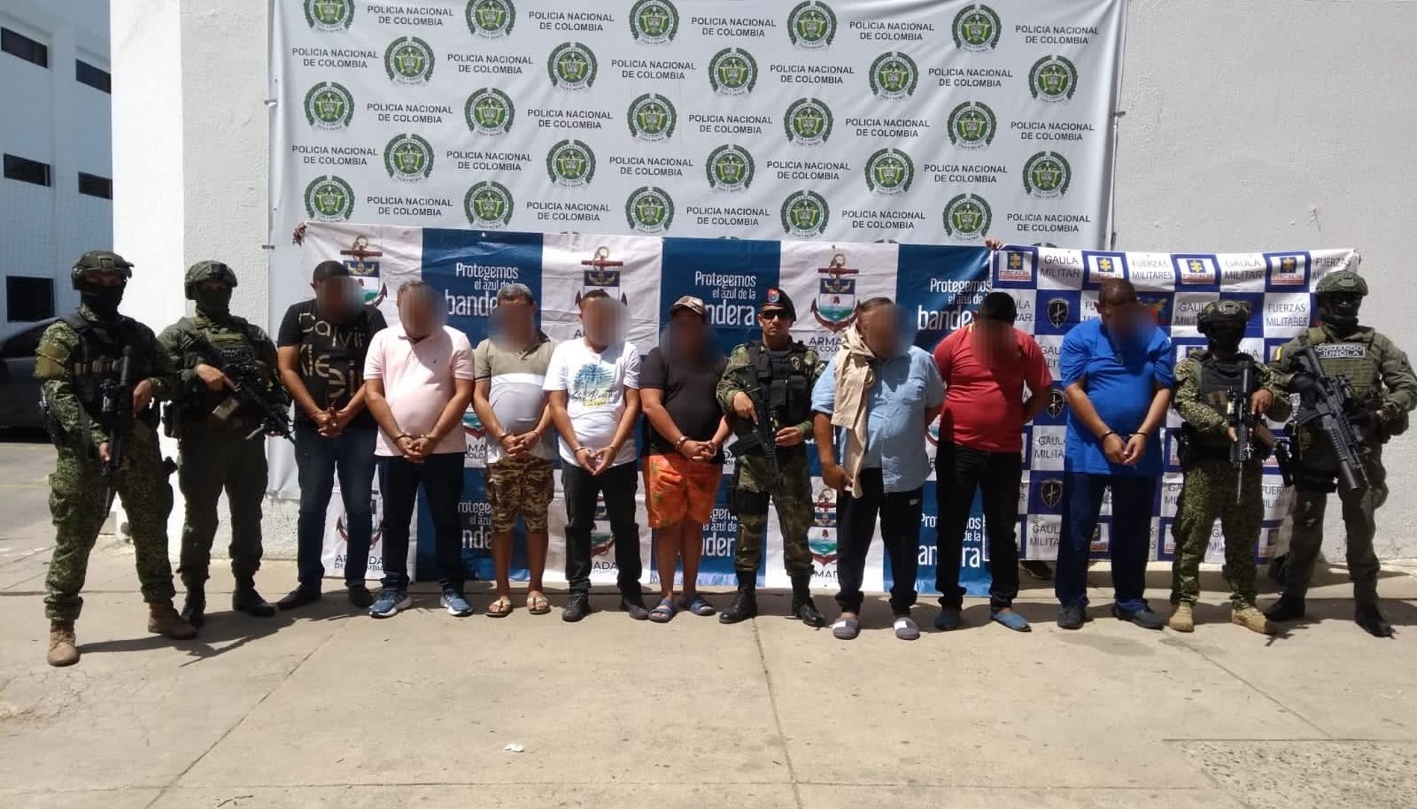 Capturados presuntos integrantes de la banda.