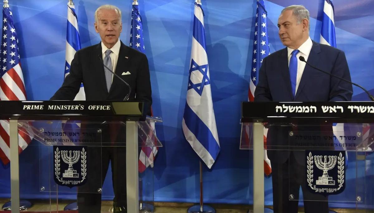 Joe Biden y Benjamin Netanyahu.