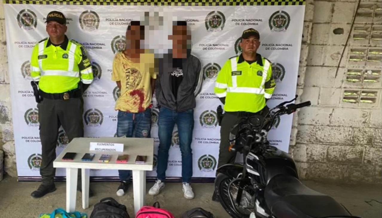 Andrés Felipe Luna González y Jorge José Vizcaíno Tacha, capturados.