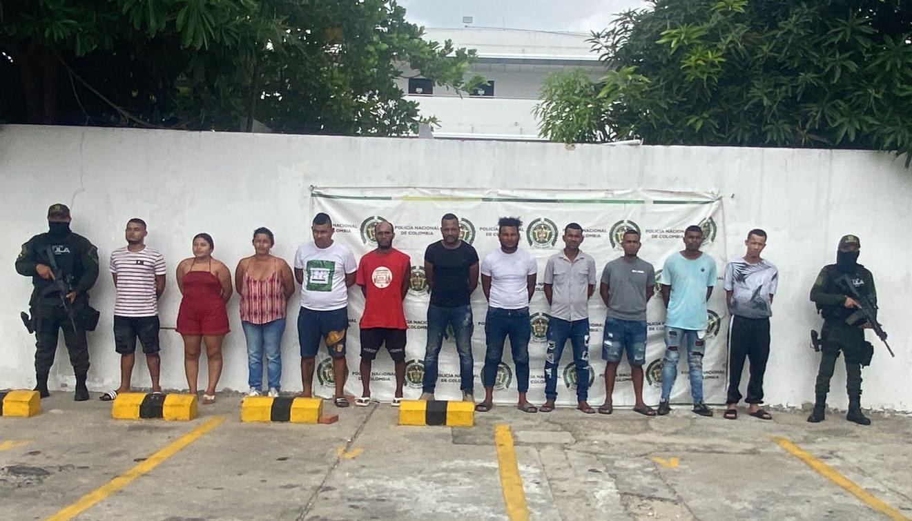 Capturados once presuntos integrantes de las 'Autodefensas Gaitanistas'.