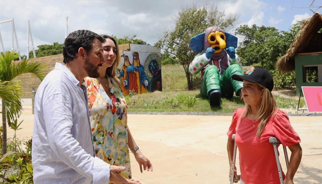 Elsa Noguera, gobernadora del Atlántico en apertura del parque.
