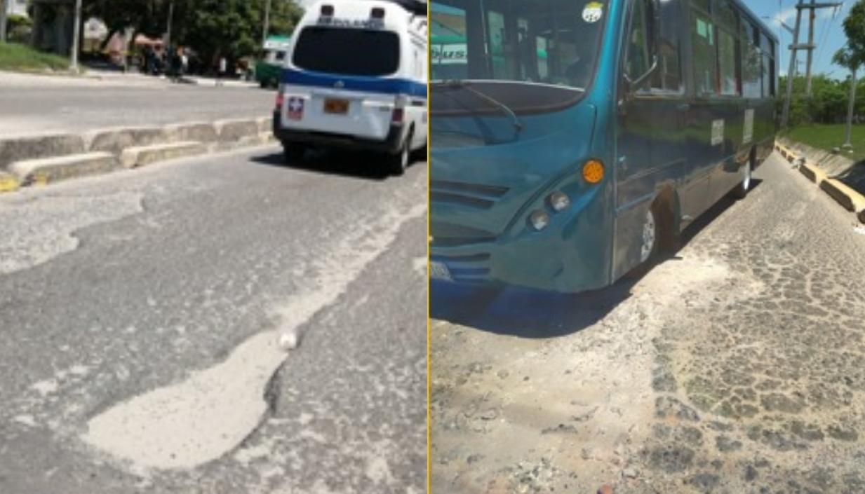 El deterioro del tramo entre el puente de la Murillo y la calle 30.