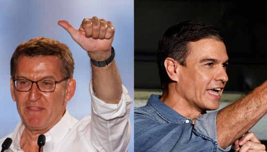 Alberto Núñez Feijóo y Pedro Sánchez