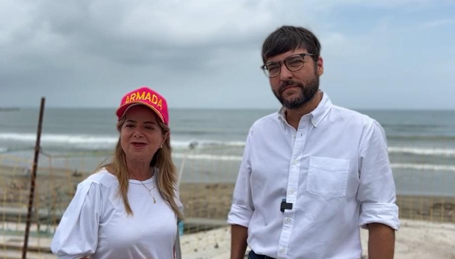 Gobernadora Elsa Noguera y el Alcalde Jaime Pumarejo.