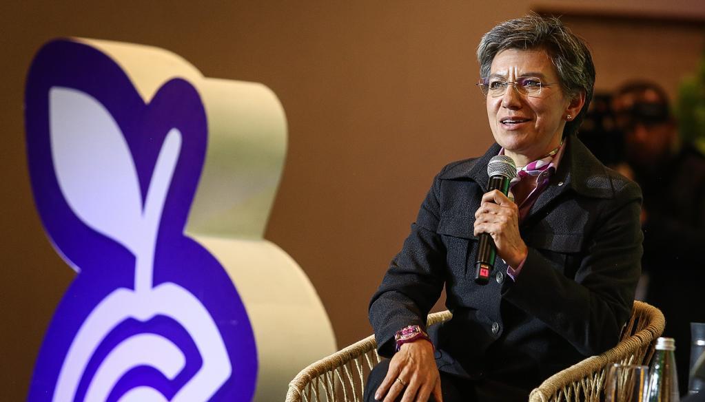 La Alcaldesa de Bogotá, Claudia López.
