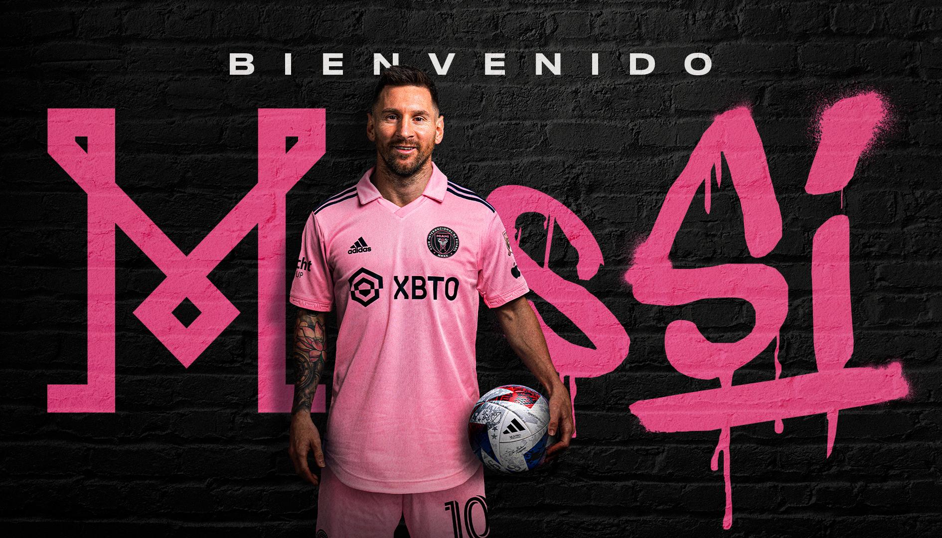 Messi con el inter de Miami. 