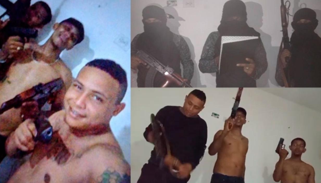 Los tres hombres asegurados este miércoles. 