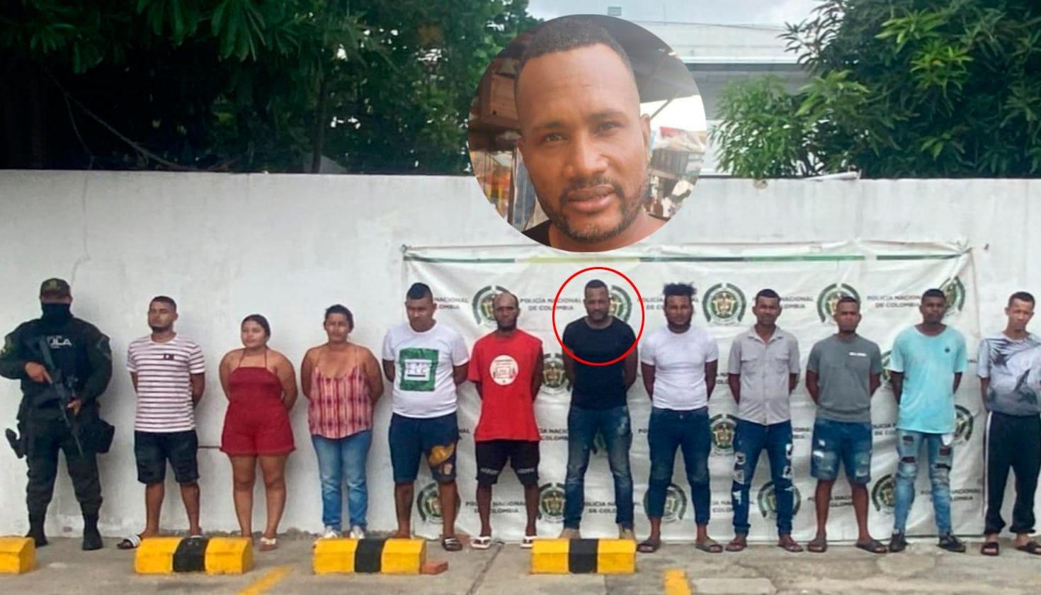 Luis Darío Guevara Serna, alias ‘Comando Niño’ , y otros 10 capturados