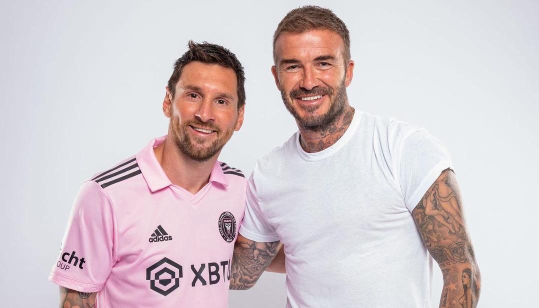 Lionel Messi y David Beckham.