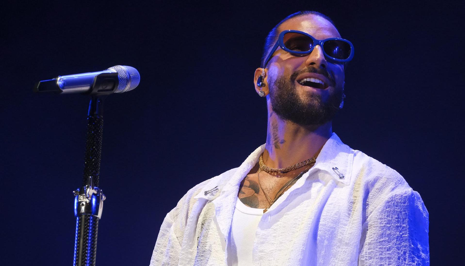 Maluma durante su presentación.
