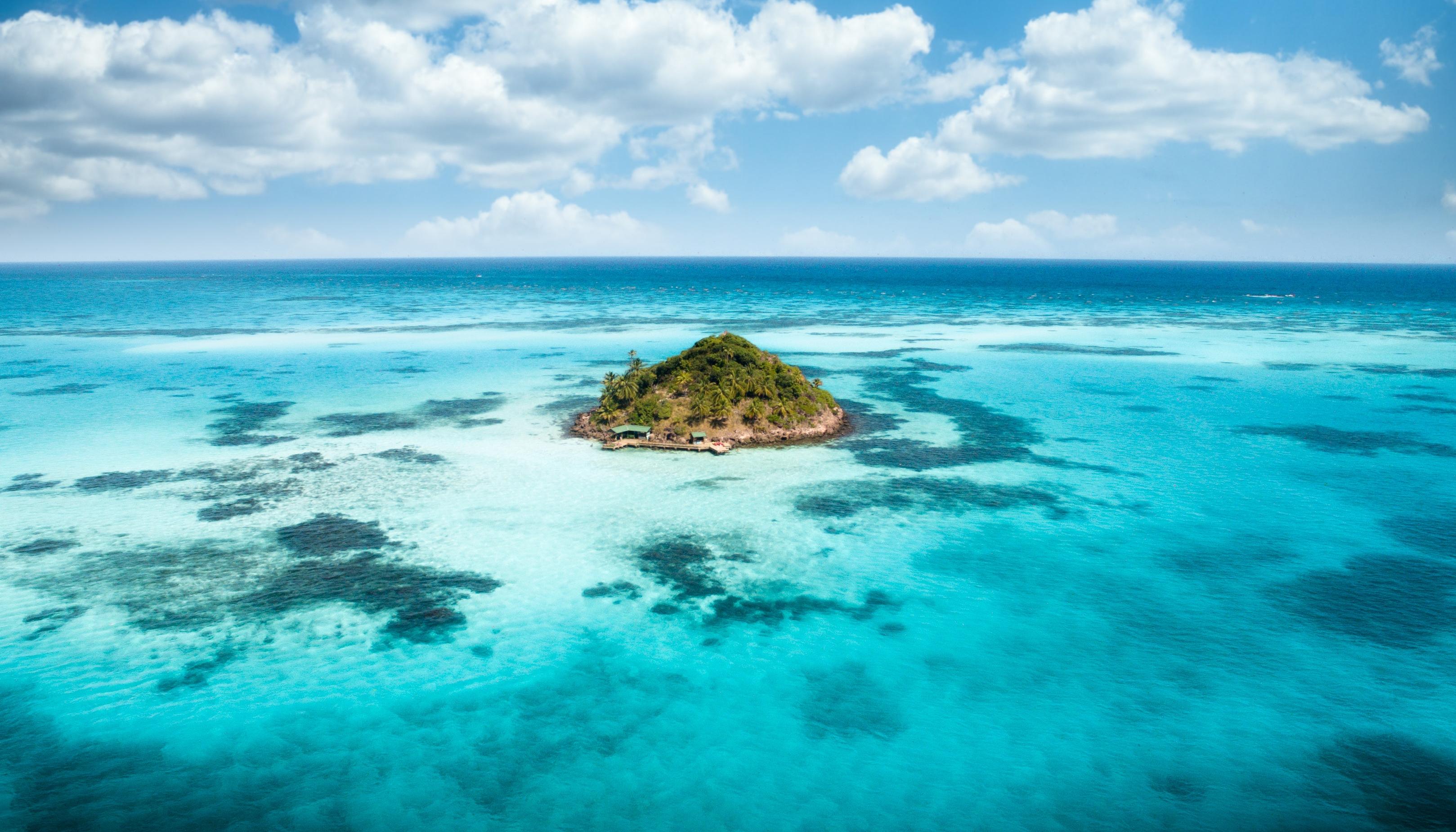 Mar Caribe, cerca de San Andrés, la disputa entre Colombia y Nicaragua. 